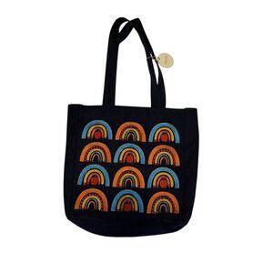 Lady Jayne Womens Embroidered Rainbows Tote Bag Errands School Teacher